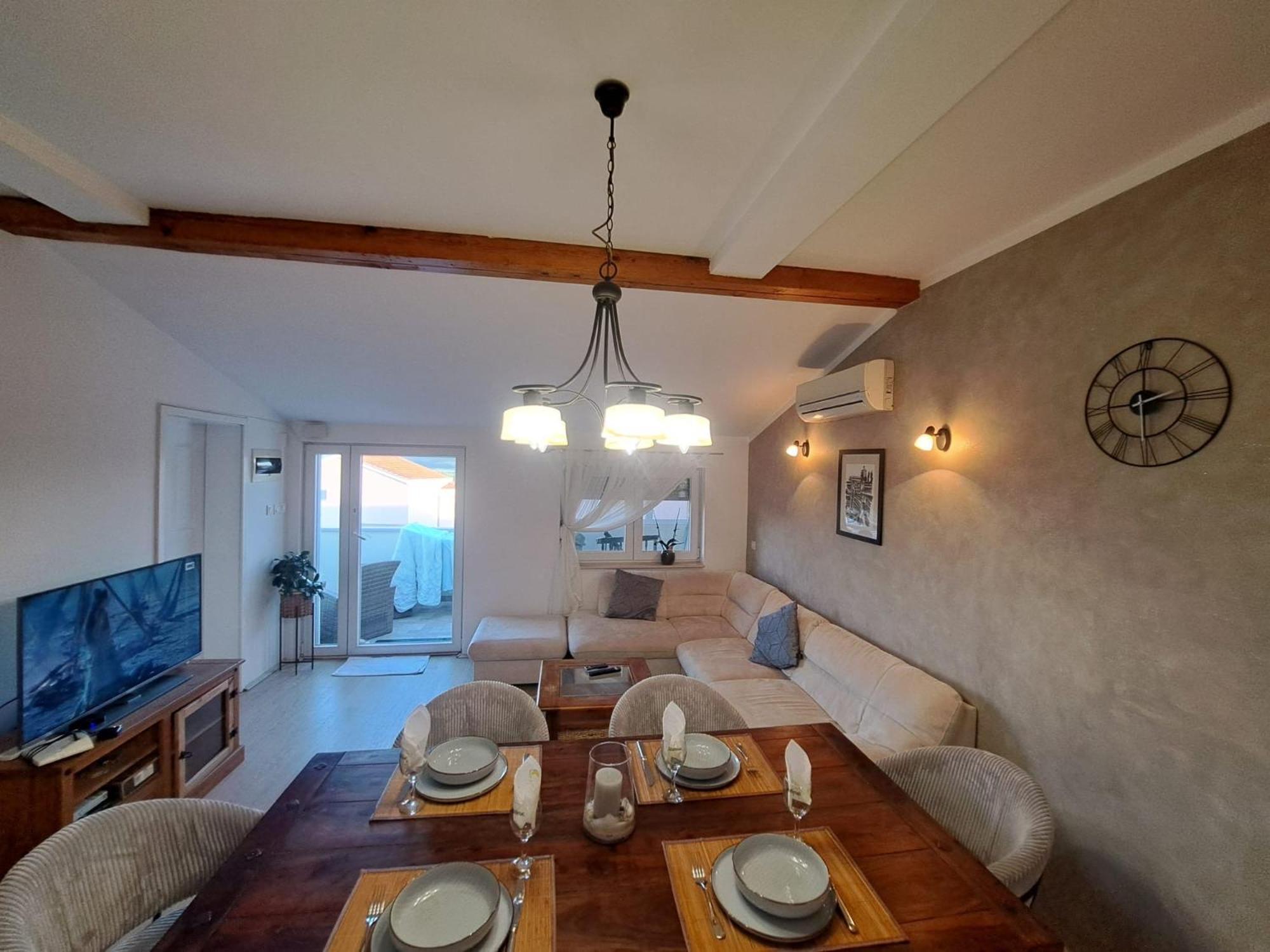 Apartman Lucia Posedarje Kültér fotó